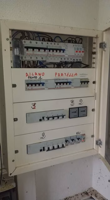 Quadro elettrico di distribuzione installato da CMI Impianti Tecnologici