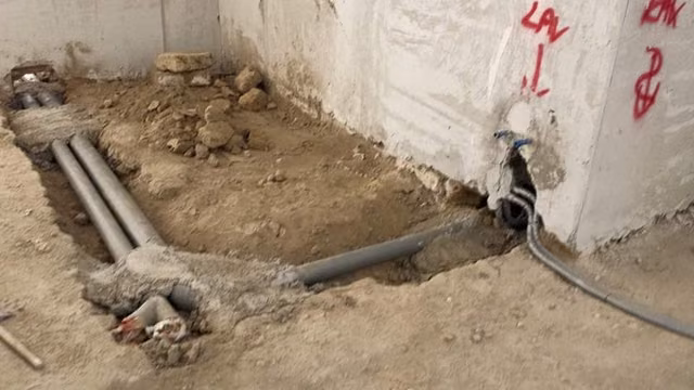 Foto di un intervento su un impianto idraulico realizzato da CMI Impianti Tecnologici