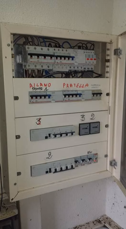 Quadro elettrico di distribuzione installato da CMI Impianti Tecnologici
